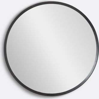 AM.PM Ronde spiegel in massief zwart eiken, Ø100 cm, Orion