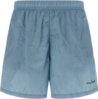 Stone Island B100002 Mid Length Swim Shorts Dust Blue L1S15B100002S0E13V004A