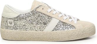 D.A.T.E. Lage Glitter Sneakers - Dames - Sneakers - Grijs - 42 EU - Schoenen