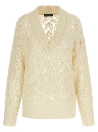 Fabiana Filippi Beige Platinum Wool Sweater