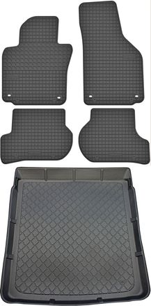 OEM Volkswagen Passat B6 Sed&aacute;n De 2005 A Octubre De 2009. Juego De Alfombrillas De Goma Para Coche Y Alfombrilla Para Maletero
