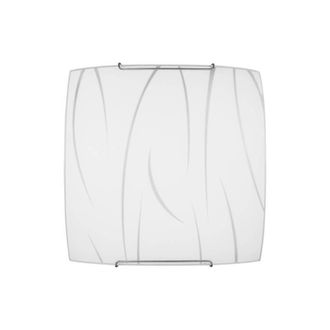 OEM 4 X Plafoniera Simone 30 1xe27 Vetro Lastra Bianco