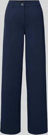 Freequent Wide Fit Stoffhose mit Viskose-Anteil Modell Nanni in Marine, Gr&ouml;&szlig;e XXL