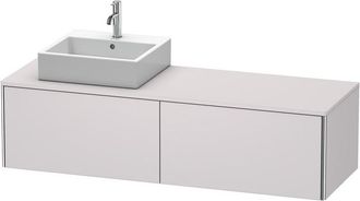 Duravit Mueble De Pared Duravit Xsquare 160,0 X 54,8 Cm, 2 Cajones Xs4904l, Color (frente/cuerpo): Blanco Lila Seda Laca Mate - Xs4904l8787