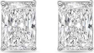 Diana M. Jewels 14Kt White Gold 15.00 cts Lab Grown Radiant Cut Diamond Studs