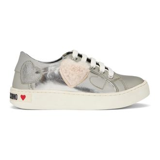 Moschino Trainers with fur detail - female - Moschino - Sneakers - Gray - 2 UK - Shoes