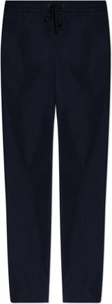Moncler Wijdvallende nylon broek - Heren - Wijde Broeken - Blauw - XL - Nylon - Broeken