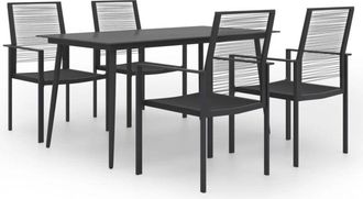 vidaXL Juego de comedor de jardín 5 piezas vidaXL