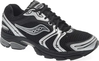 Saucony ProGrid Triumph 4 Sneaker in Black/Silver at Nordstrom, Size 10.5