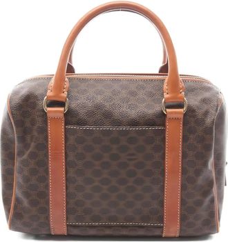 Celine 2000s mini Macadam boston tote bag - Brown