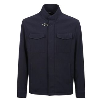 Fay Honeycomb Jas - Heren - Zomerjassen - Blauw - 2XL - Denim - Jassen