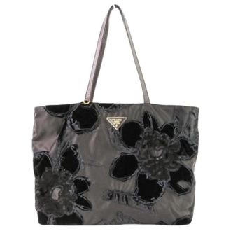 Prada Pre-owned Vintage Tote Bag - Dames - Vintage Shopper - Zwart - ONE Size - Nylon - Vintage