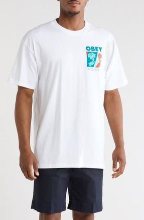 Obey New Spring Graphic T-Shirt in White at Nordstrom Rack, Size Xx-Large