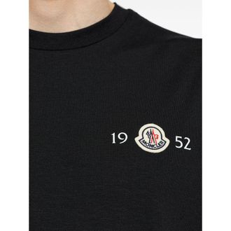 Moncler Cotton-Blend T-Shirt - Black