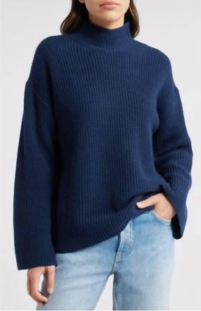 Rails Sanna Funnel Neck Sweater In Dark Slate