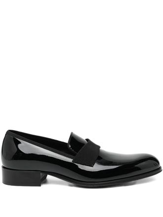 Tom Ford Mocassini in pelle verniciata - Nero