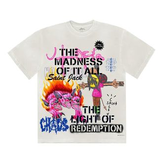 Travis Scott Utopia x St Michael 3A T-Shirt White TSUT-SS29