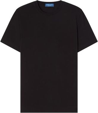 Robert Talbott Stretch Jersey Dean Tee in Classic Black at Nordstrom, Size Xxx-Large