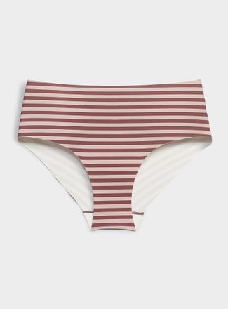 Miiyu Womens Neutral laser-cut Hipster Panties Recycled nylon