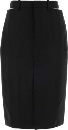 Jil Sander Midi Skirts, female, Black, Size: L Skirt 129