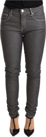 Acht Low Waist Skinny Denim Broek Jeans - Dames - Skinny Jeans - Grijs - W26 - Denim - Jeans