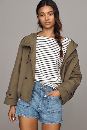 Maeve Colette Denim High-Rise Shorts