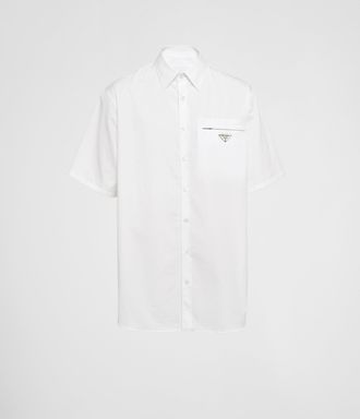 Prada Short-sleeved cotton shirt