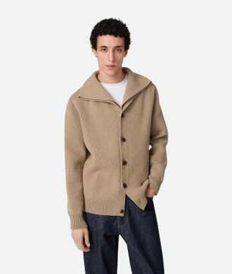 Bottega Veneta Cardigan In Lana Compatta - Bottega Veneta