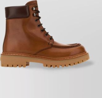 Prada leather ankle boots