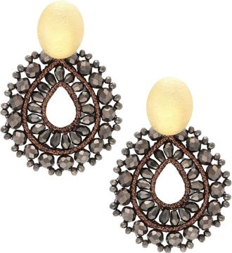 Lott. Gioielli Lott. Gioielli, Accessoires, Dames, Veelkleurig, ONE Size, Leer, CE SI Open Drop S Irr. Stones