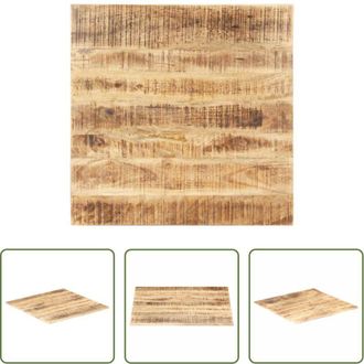 vidaXL Piano in legno mango - Piano Tavolo in Legno Massello di Mango 15-16 mm 80x80 cm