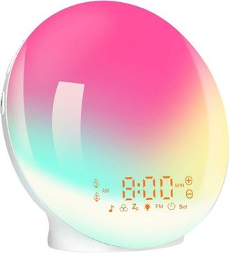 OEM Despertador Con Luz, Despertador Con Luz Para Simular El Amanecer Y El Atardecer, Despertador Infantil Con Doble Alarma Y Funci&oacute;n De Repetici&oacute;n, Despe