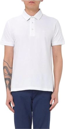 Etro Tops, Heren, Wit, L, Klassiek poloshirt met korte mouwen