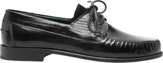 Vinny&rsquo;s Bootschoen - Heren - Bootschoenen - Zwart - 44 EU - Leer - Schoenen
