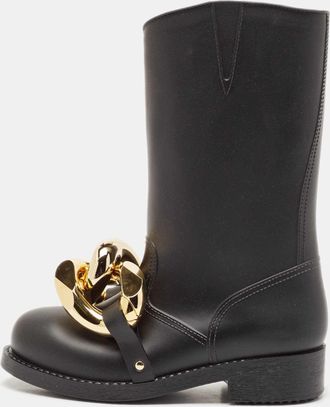 J.W.Anderson J. w.anderson Black Rubber Chain Rain Boots
