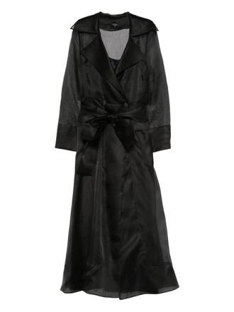 Lita Clair dress - women - Silk Organza - 40 - Black