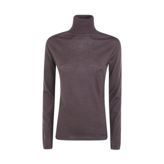 D.exterior Turtleneck Trui - Dames - Coltruien - Bruin - L - Wol - Truien & Vesten