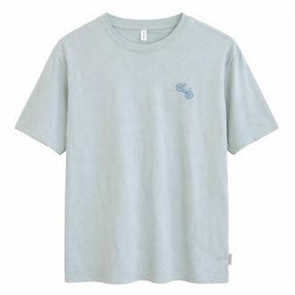 Mazine Chest Print T-Shirt f&uuml;r Herren | grau