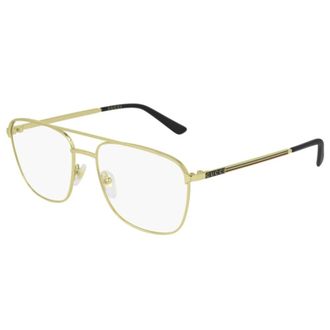 Gucci Stijlvolle Brilmontuur Gg 0833O - unisex - Brillen - Geel - 55 MM - Accessoires