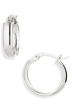 Argento Vivo Sterling Silver Flat Hoop Earrings at Nordstrom Rack