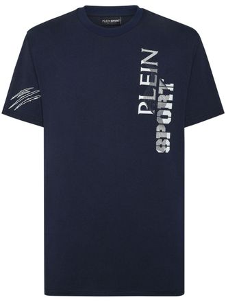 Plein Sport SS Wave logo-print T-shirt - Blue