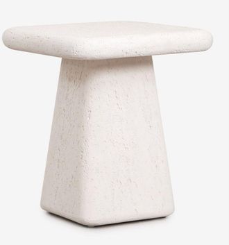 Sklum Mesita De Noche Cuadrada 45x45 Cm En Cemento Maelis Sklum