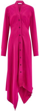 Ferragamo Chemisier con orlo a fazzoletto - Rosa