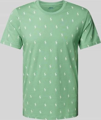 Ralph Lauren T-Shirt mit geripptem Rundhalsausschnitt in Mint, Größe XXL