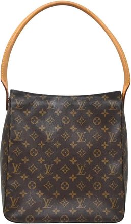 Louis Vuitton Looping Monogram Canvas Brown Canvas Handbag (Pre-Owned)