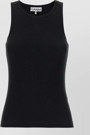 Ganni ribbed tank top