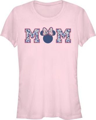 Minnie Mouse Juniors Minnie Mouse Flower Bow Icon Mom Shape T Shirt in Light Pink at Nordstrom, Size Xx-Large