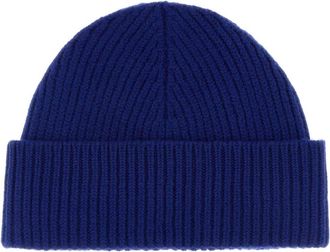 Ami QUOTA-BEANIEWITHCONTRASTEDAMIDECOEUR Beanie - Blue