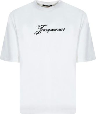 Jacquemus Tops, Heren, Wit, M, Katoen, Le T-shirt