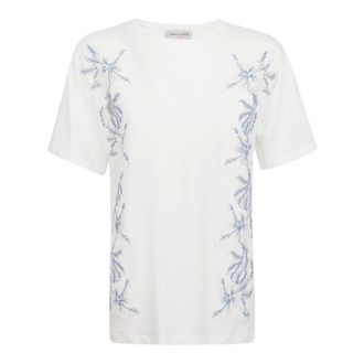 Ermanno Scervino Dames, Tops, Wit, Maat: 2XS Katoen